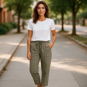 Jones New York Drawstring Casual Pants